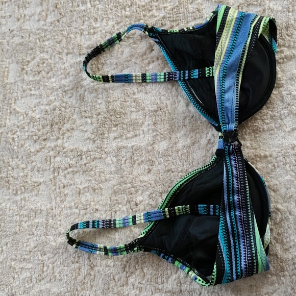 The Swimsuit Fit System Striped Underwire Bikini Top Large - Picture 7 of 11